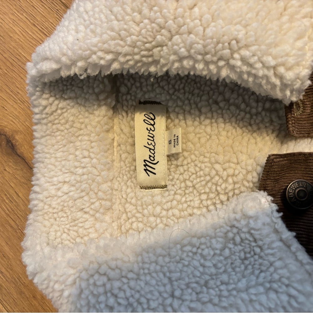 Madewell Brown Sherpa-Lined Corduroy Jacket - Picture 8 of 14